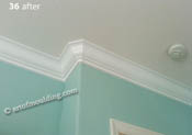 custom installed contrast crown moulding